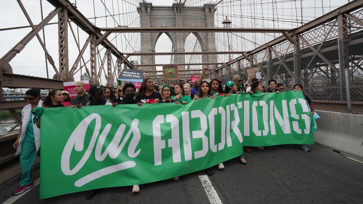 Manifestación a favor del aborto en Nueva York