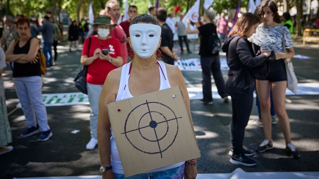 Manifestación contra la OTAN en vísperas de la cumbre de Madrid