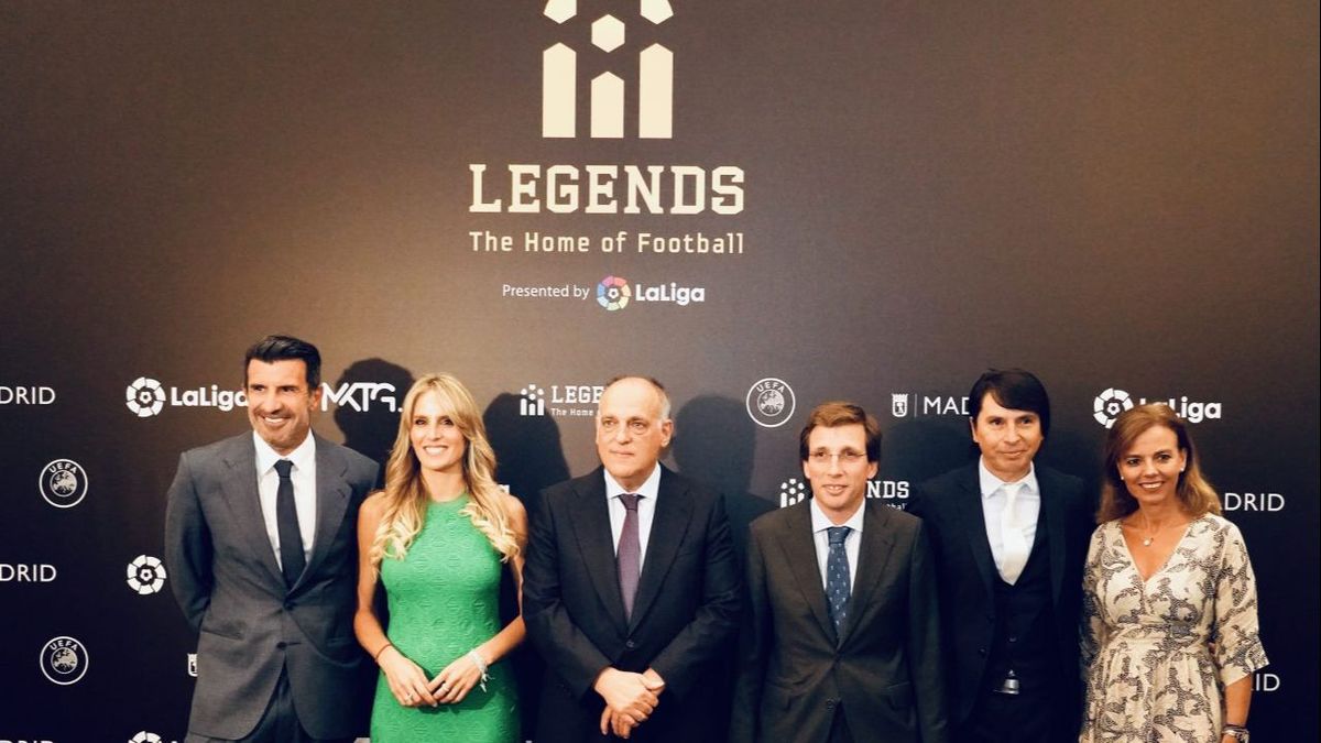 Figo, Tebas, Almeida y otras personalidades Figo, Tebas, Almeida y otras personalidades