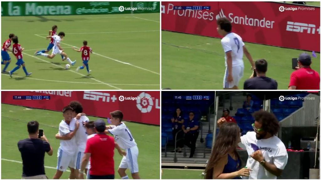 Enzo, el hijo de Marcelo, va para crack: juega como Haaland y celebra como Cristiano