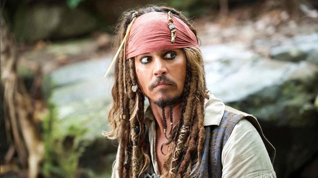 Johnny Depp, como Jack Sparrow en "Piratas del Caribe"