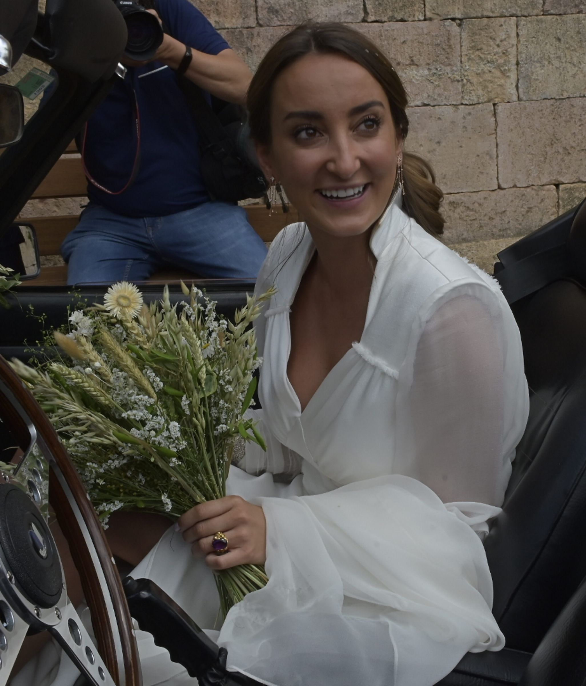La hermana de María Pombo, feliz tras contraer matrimonio