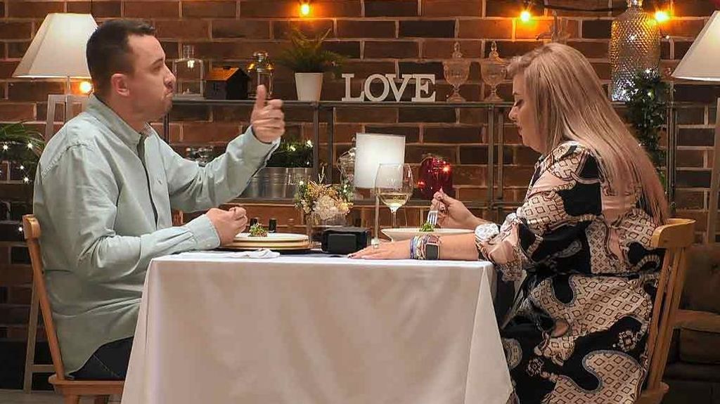 Pablo y Anna durante su paso por 'First Dates'