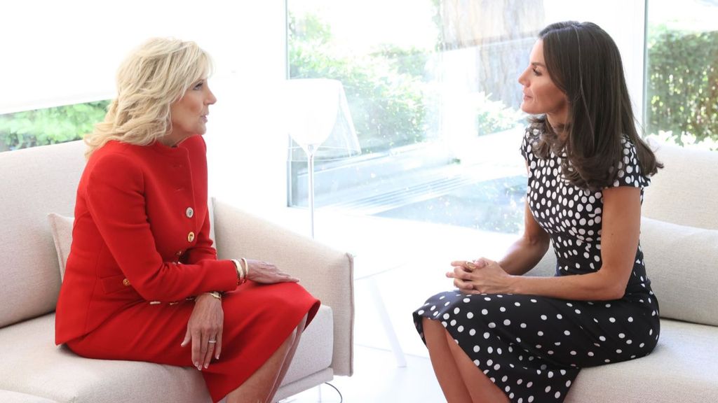 Vídeo: la mañana de Jill Biden y la reina Letizia