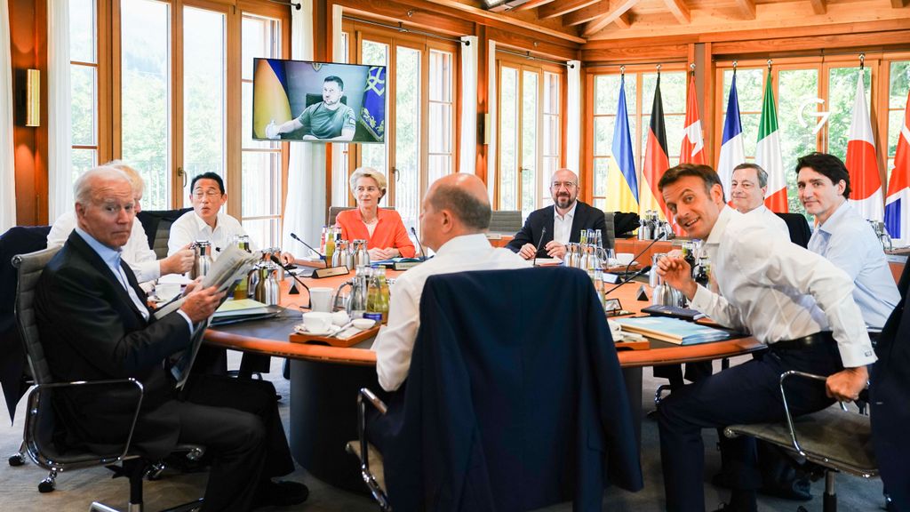 Zelenski interviene en el G7 en Alemania