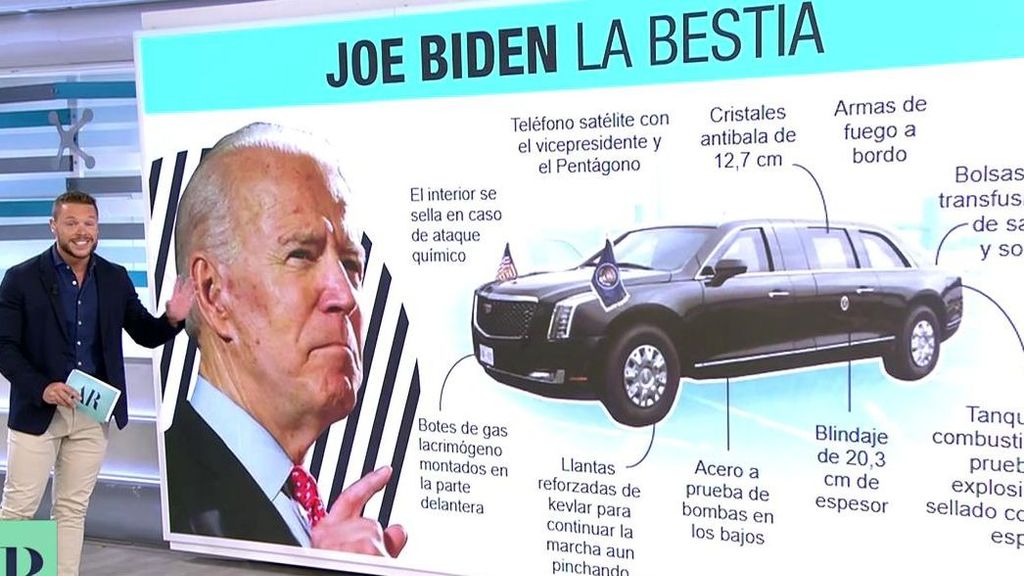 El dispositivo de seguridad que protegerá a Biden en Madrid: un maletín nuclear, un camión para impedir ataques químicos y una 'bestia' a prueba de bombas