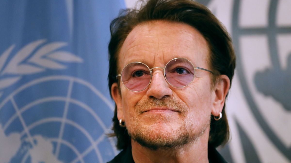 El cantante Bono, de U2