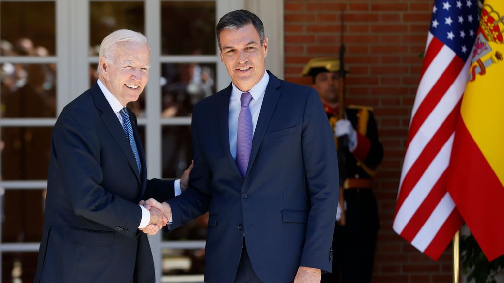 Joe Biden y Pedro Sánchez se reúnen en Moncloa