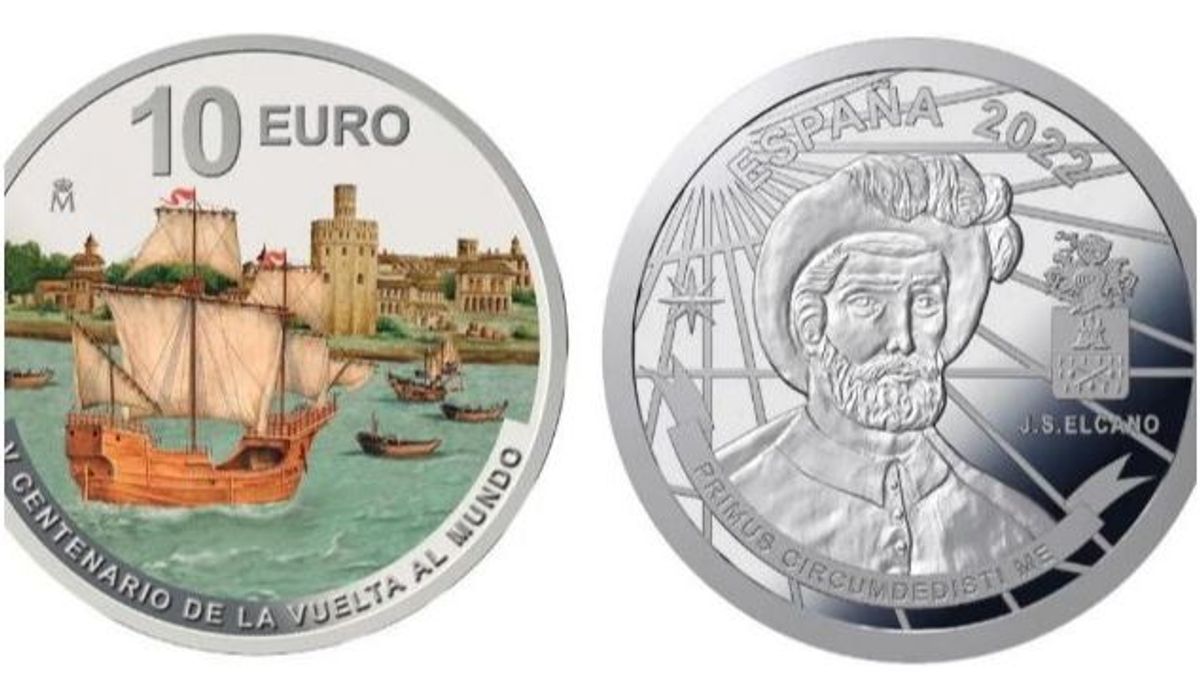 España pone a la venta una moneda de 10 euros en honor a Juan Sebastián Elcano
