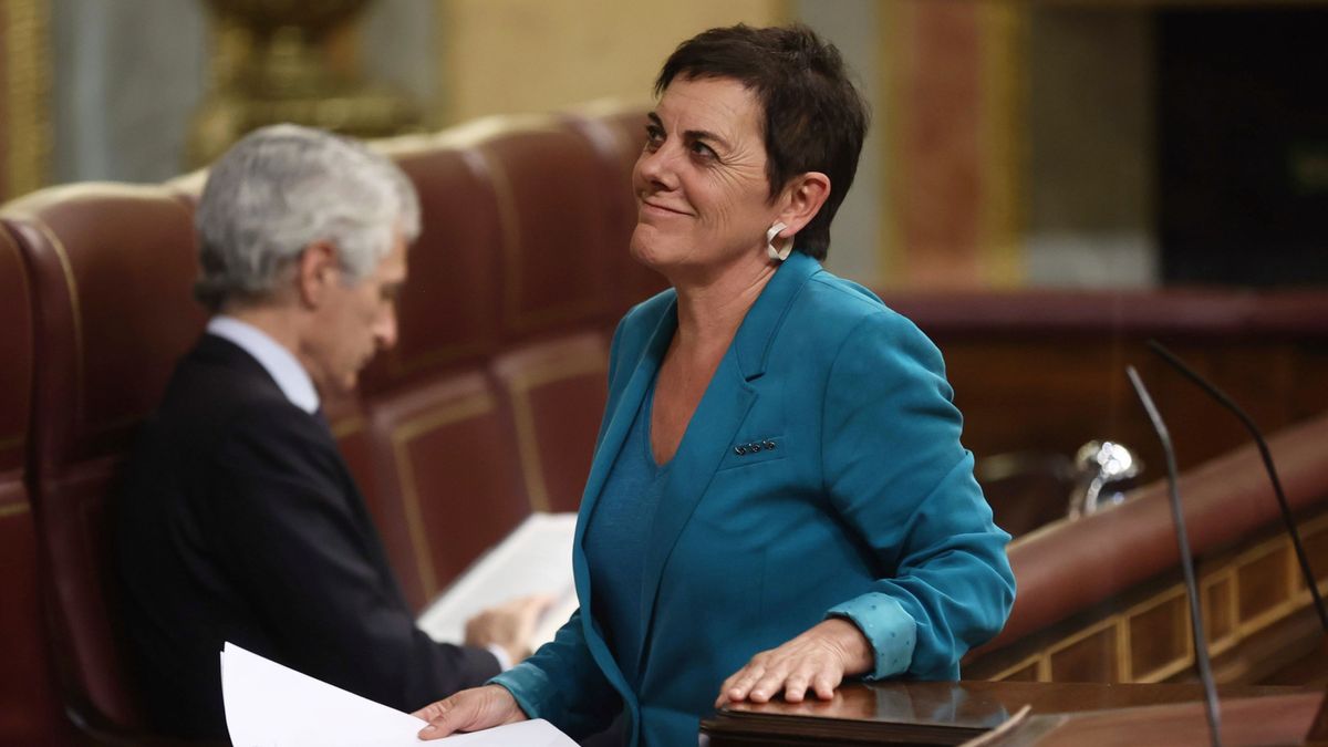 La portavoz de Bildu, Mertxe Aizpurua, en un pleno del Congreso La portavoz de Bildu, Mertxe Aizpurua, en un pleno del Congreso