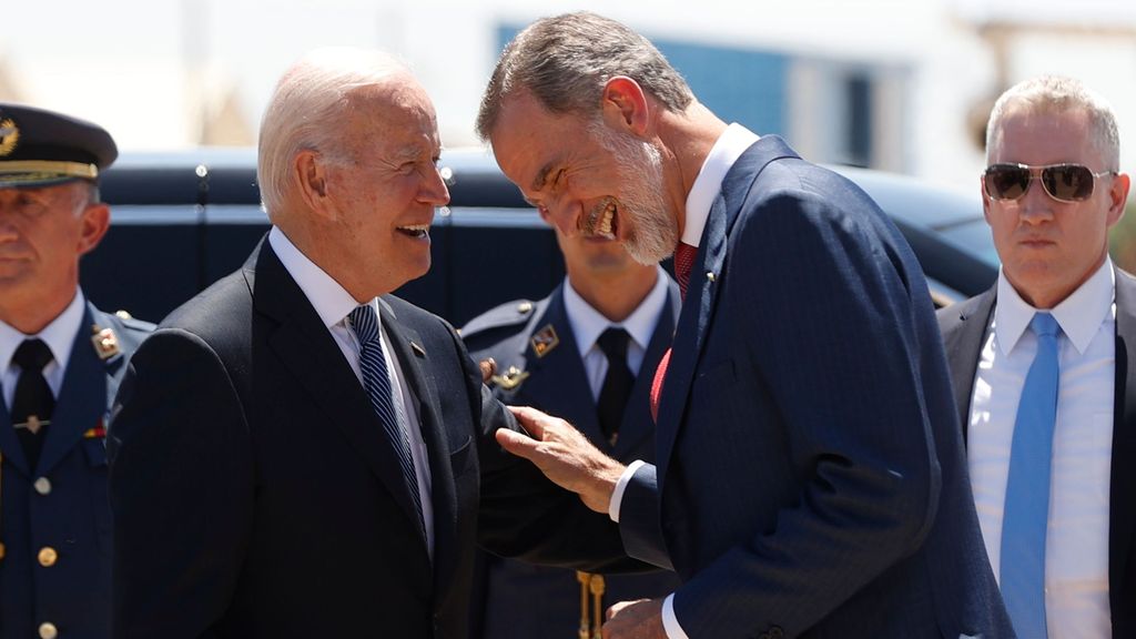 El rey recibe a Biden