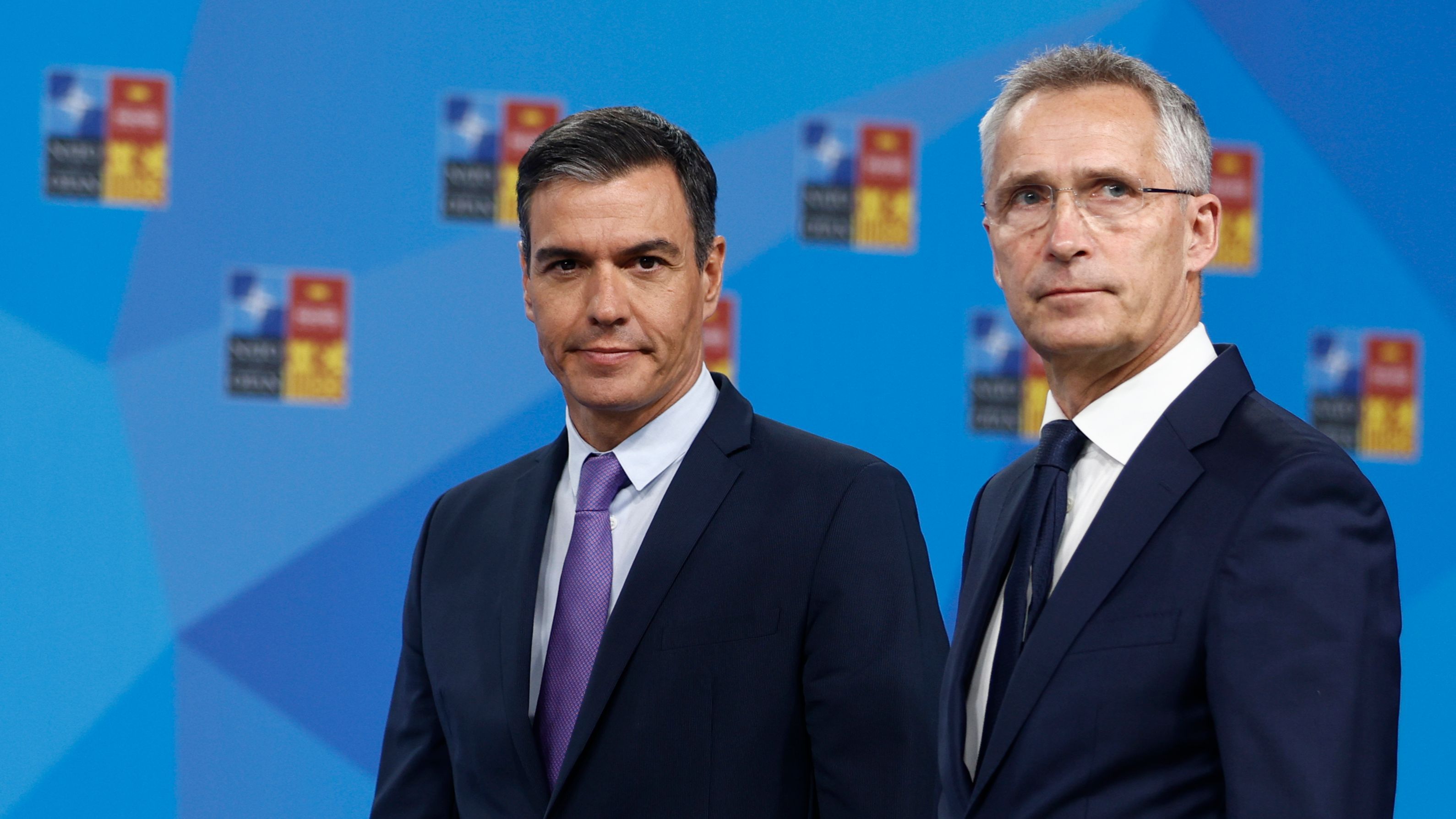 Sánchez y Stoltenberg presentan la cumbre de la OTAN como "la unidad de las democracias"