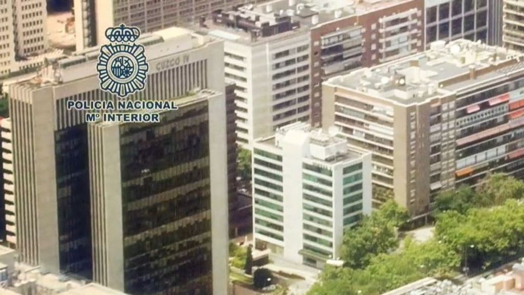 Vista aérea de Madrid desde un helicóptero de la Policía