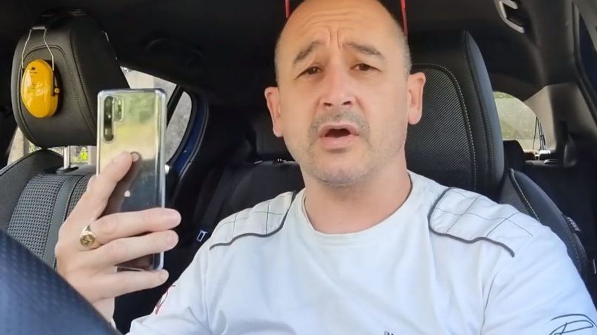 Captura del momento del vídeo que ha publicado Telmo Ucha. Captura del momento del vídeo que ha publicado Telmo Ucha.