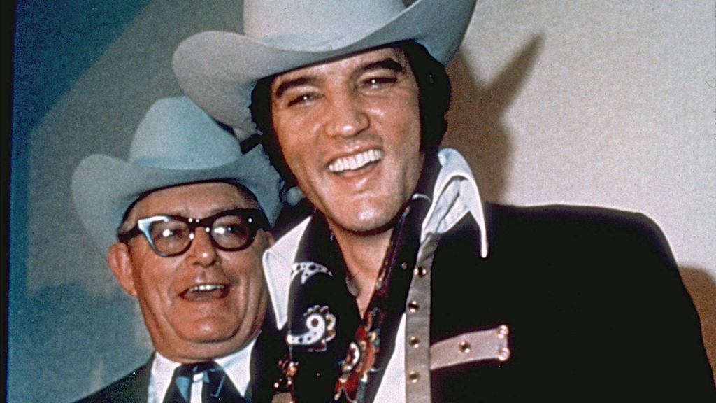 El Coronel Parker y Elvis Presley en 1969