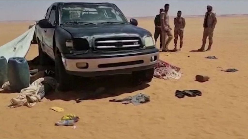 Hallados en Libia los cadáveres de 20 migrantes que murieron de sed intentando cruzar el desierto desde el Chad