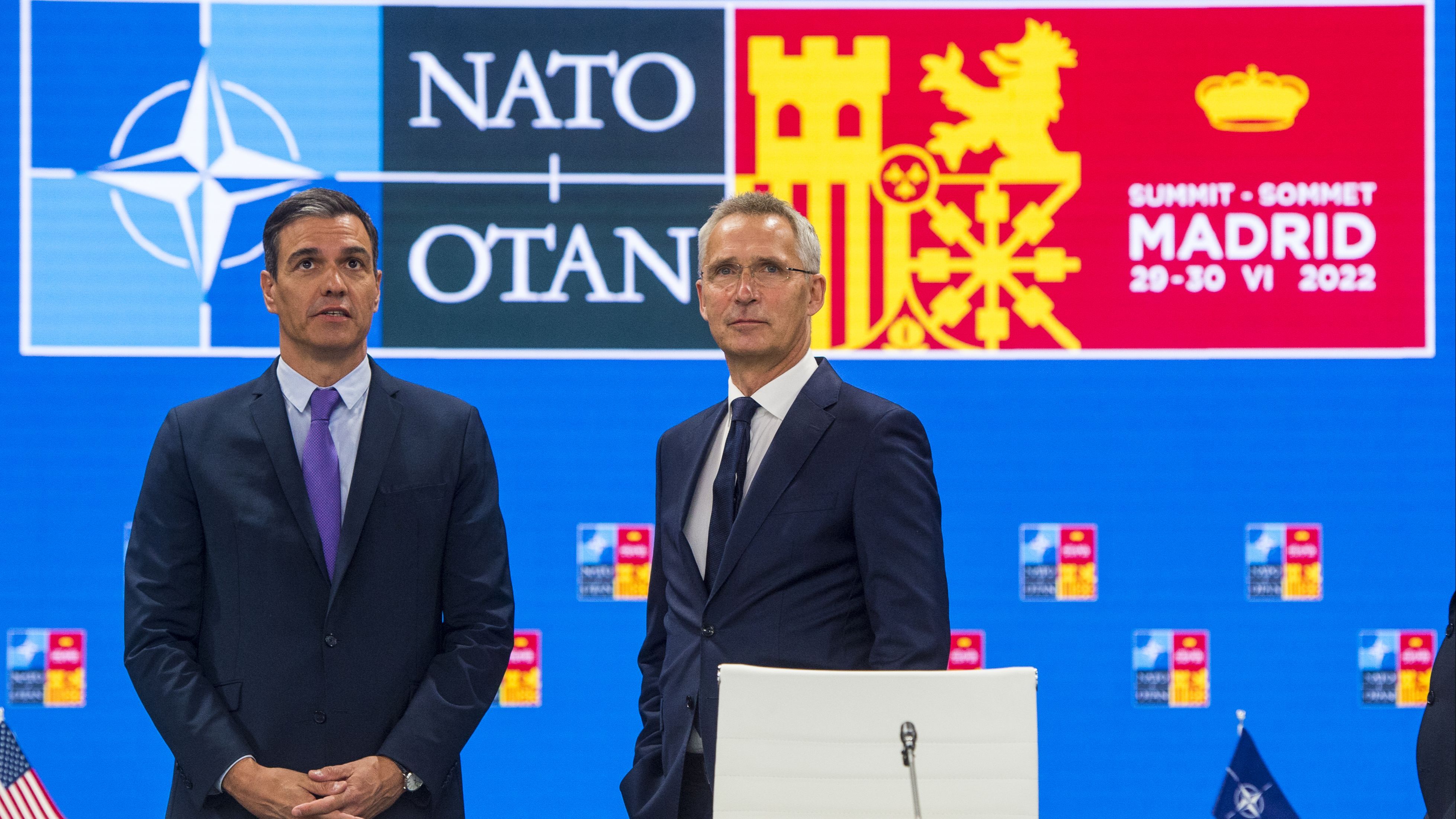 Pedro Sánchez y Jens Stoltenberg reciben a los aliados OTAN en la Cumbre de Ifema, Madrid