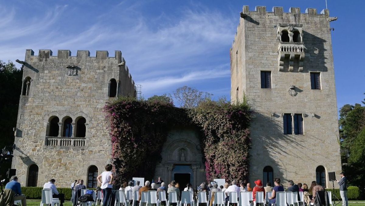 Acto en el Pazo de Meirás. Acto en el Pazo de Meirás.