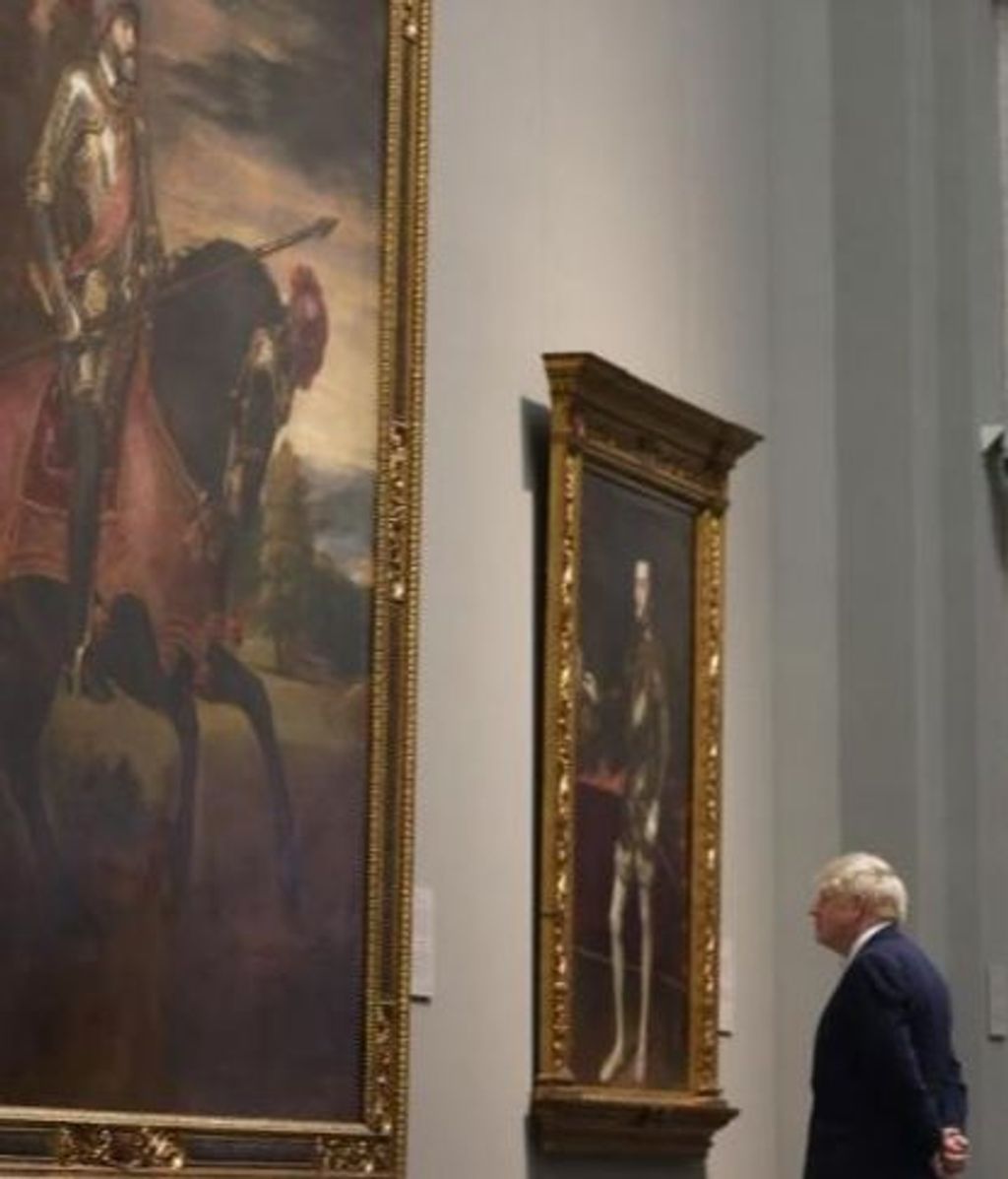 Boris Johnson en el Museo del Prado