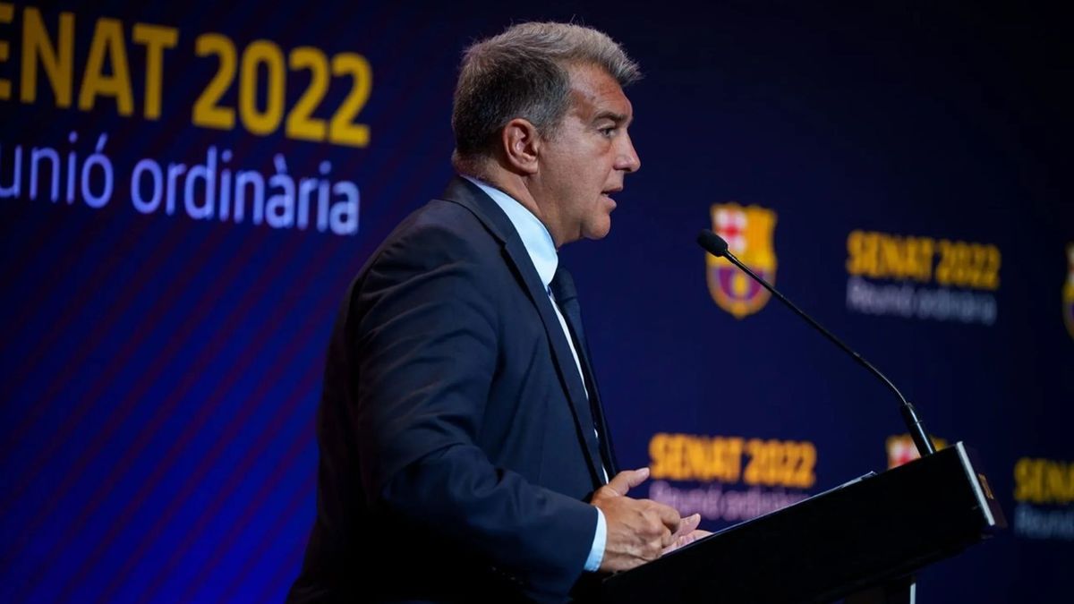 El presidente del Barça, Joan Laporta El presidente del Barça, Joan Laporta