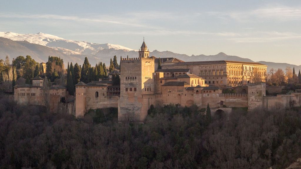 La Alhambra de Granada desde el barrio de Albaicín.
