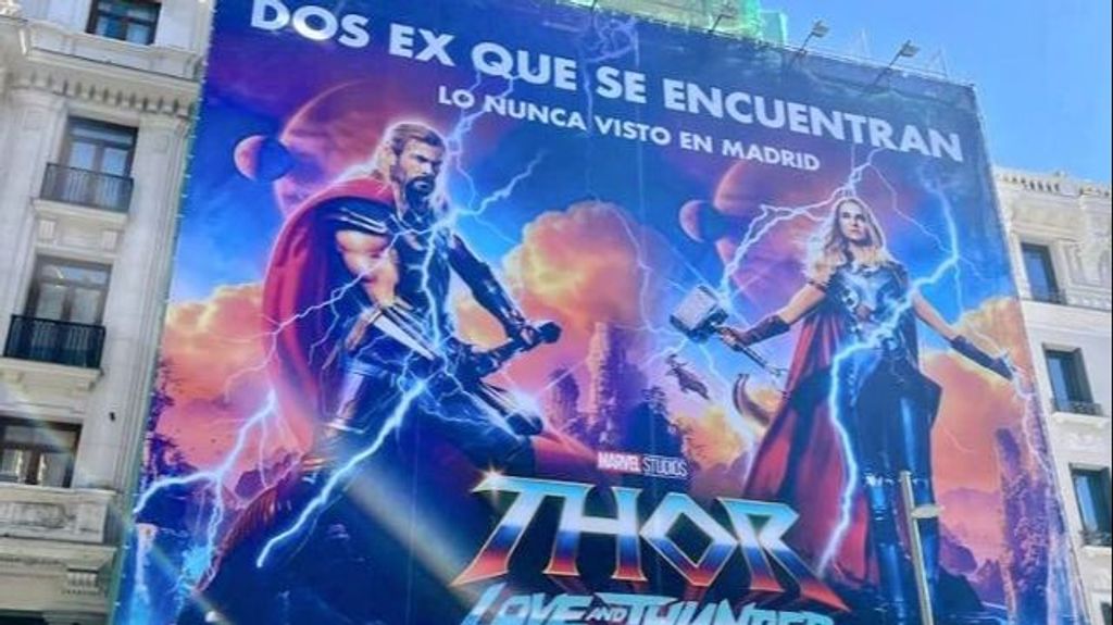 El cartel de Marvel que parafrasea a Isabel Díaz Ayuso: "Dos ex que se encuentran: lo nunca visto en Madrid"