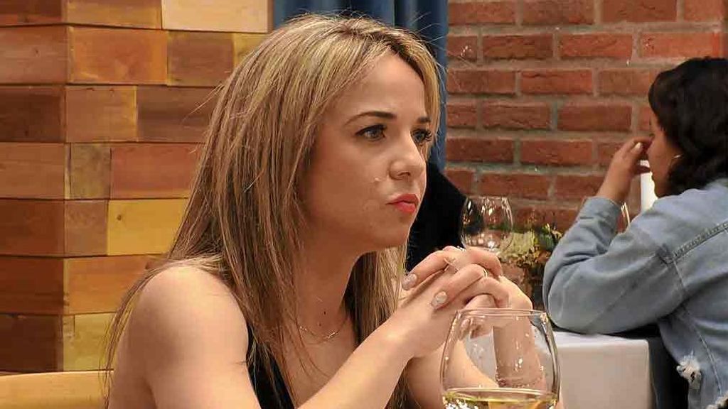 María durante su cita en 'First Dates'