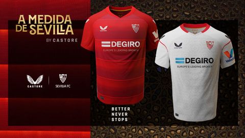 nuevas camisetas del Sevilla FC a Castore