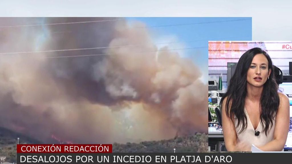 Preocupación por un incendio en Platja d’Aro: varias urbanizaciones ya han sido evacuadas