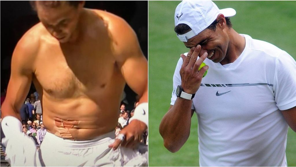 Rafa Nadal sobrevive a base de ‘parches’: el nuevo vendaje abdominal