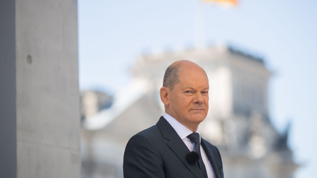 El canciller aleman olaf scholz El canciller aleman olaf scholz