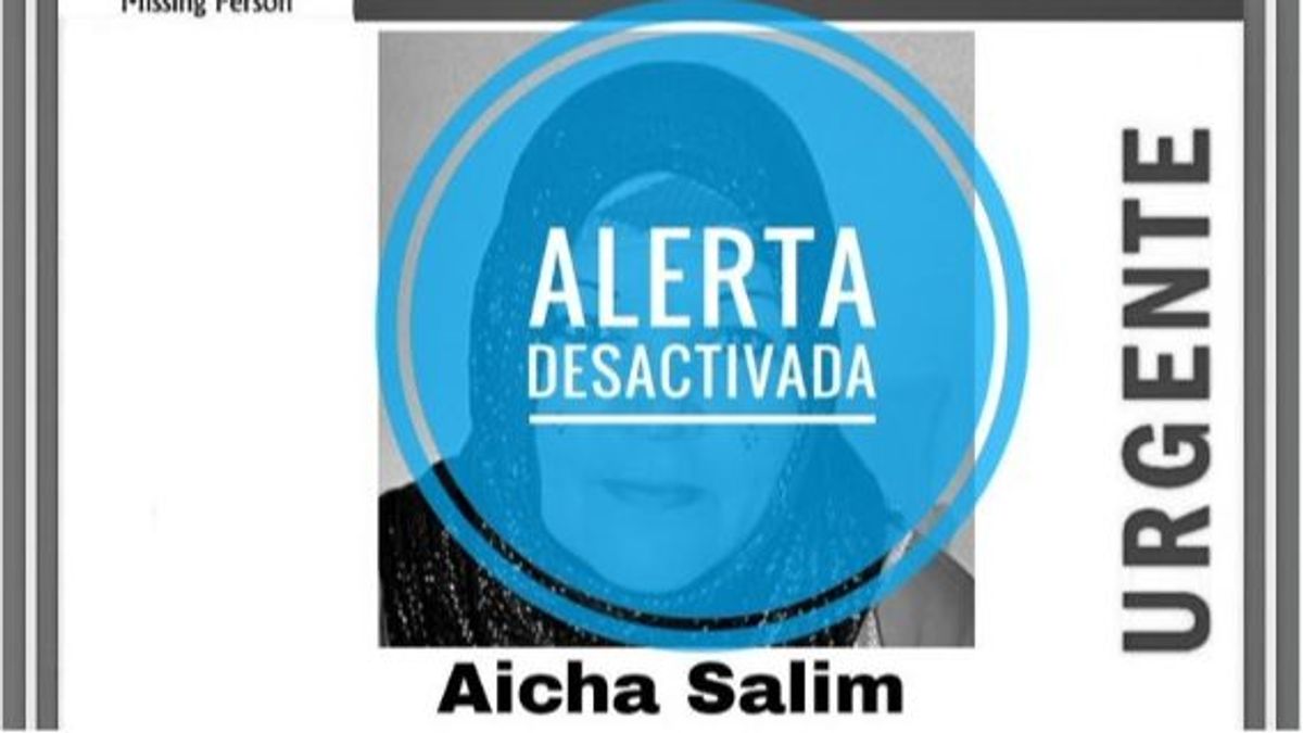 La asociación SOS Desaparecidos ha desactivado la alerta por la desaparición de Aicha Salim