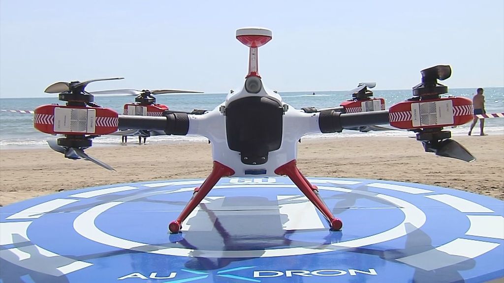 Así es el dron que ha permitido "en tiempo récord" salvar a dos menores de morir ahogados en Sagunto (Junio 2022)