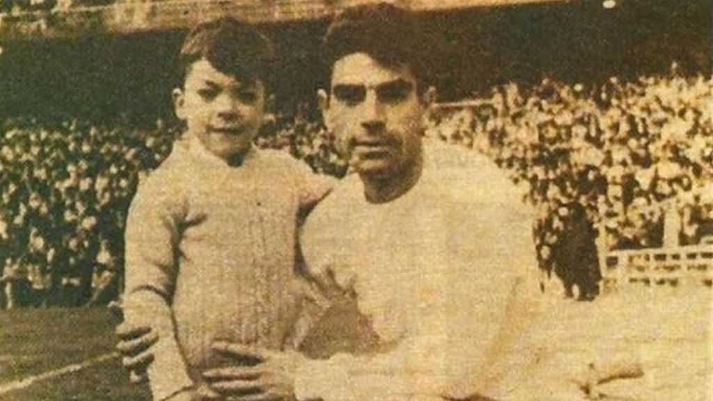 Manolo Sanchís padre e hijo