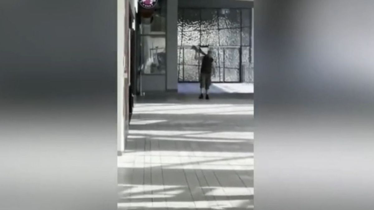 Paseando tranquilamente con el arma por el centro comercial: las imágenes del asesino de Copenhague