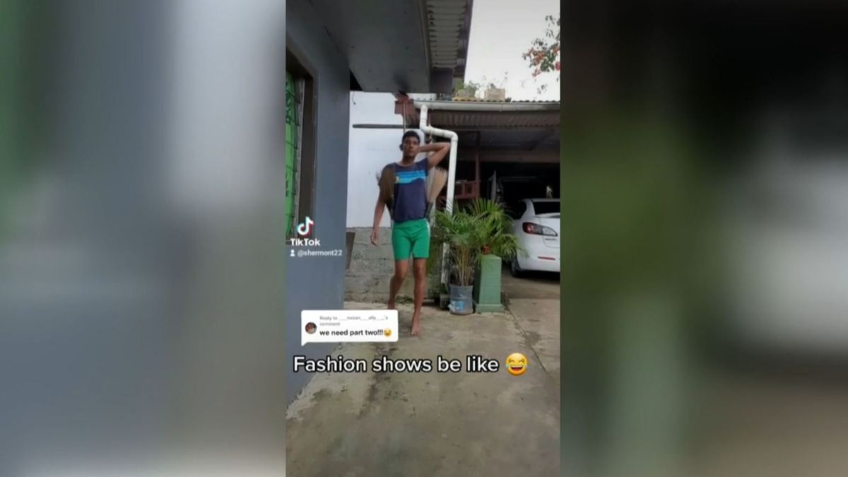 Shaheel Shermont Flair, en uno de sus vídeos de TikTok