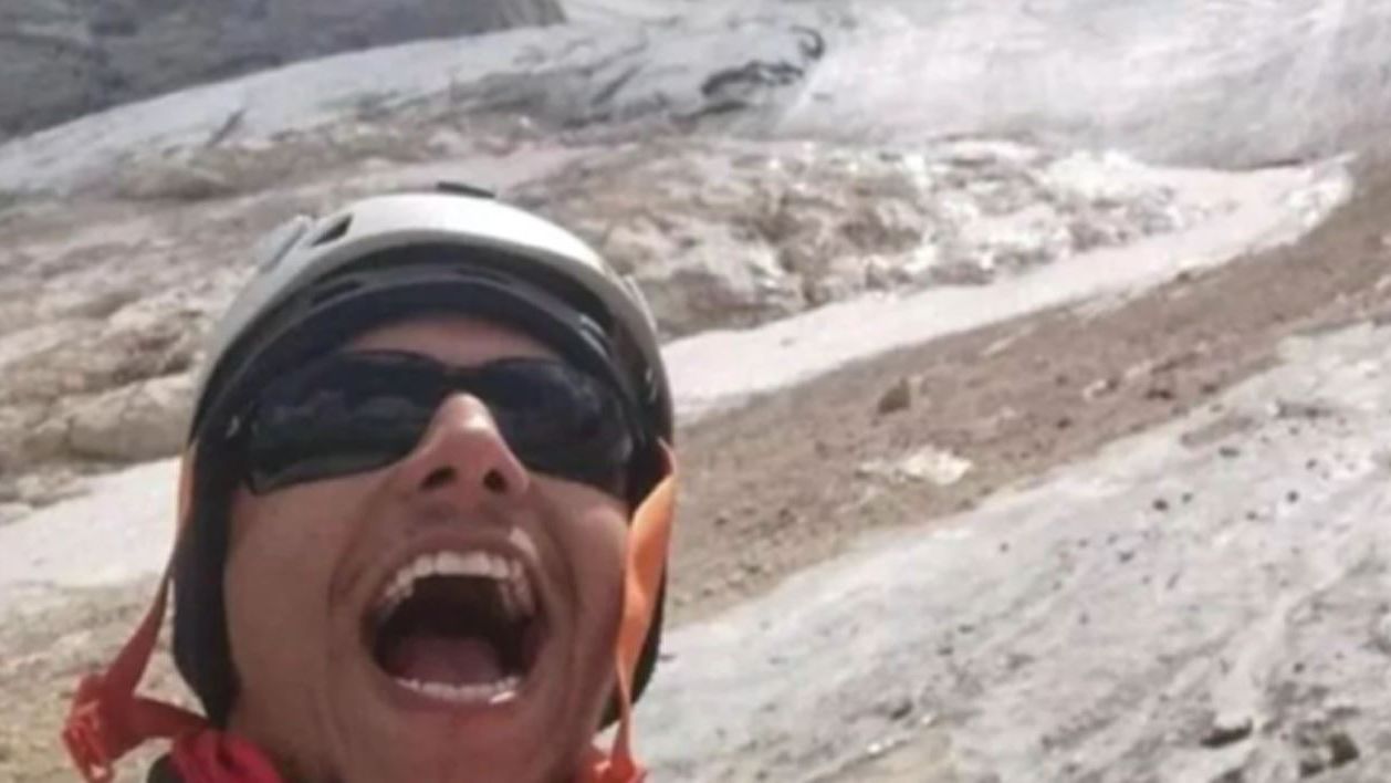 La Marmolada, el último selfi de Filippo Bari, seputado por la avalancha