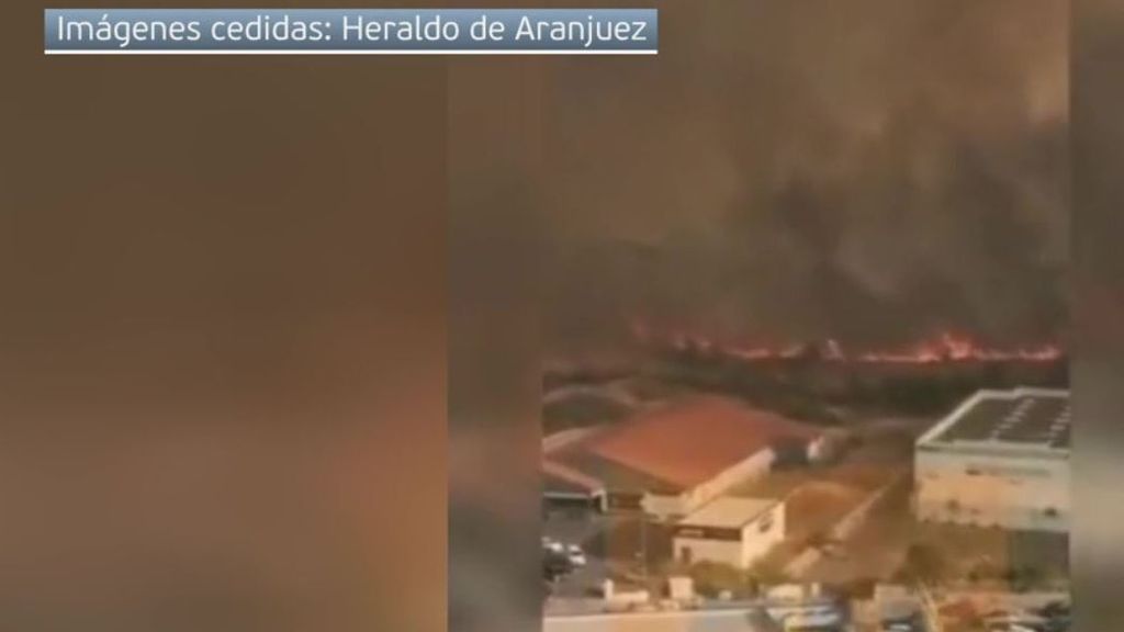 Incendio en Aranjuez, en Madrid