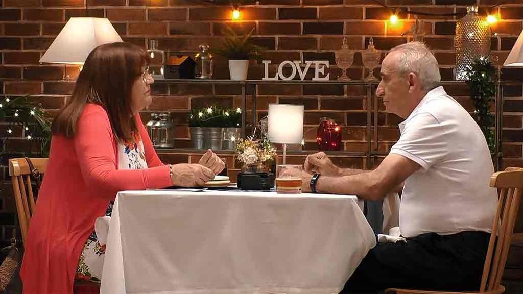 Nunci y Pedro durante su cita en 'First Dates'