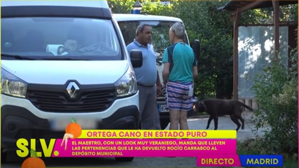 Qué esconde el camión que sale del domicilio conyugal de Ortega Cano y Ana María Aldón