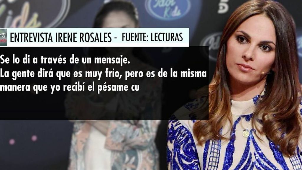 Irene Rosales, sobre Pantoja: "No se lo voy a perdonar"