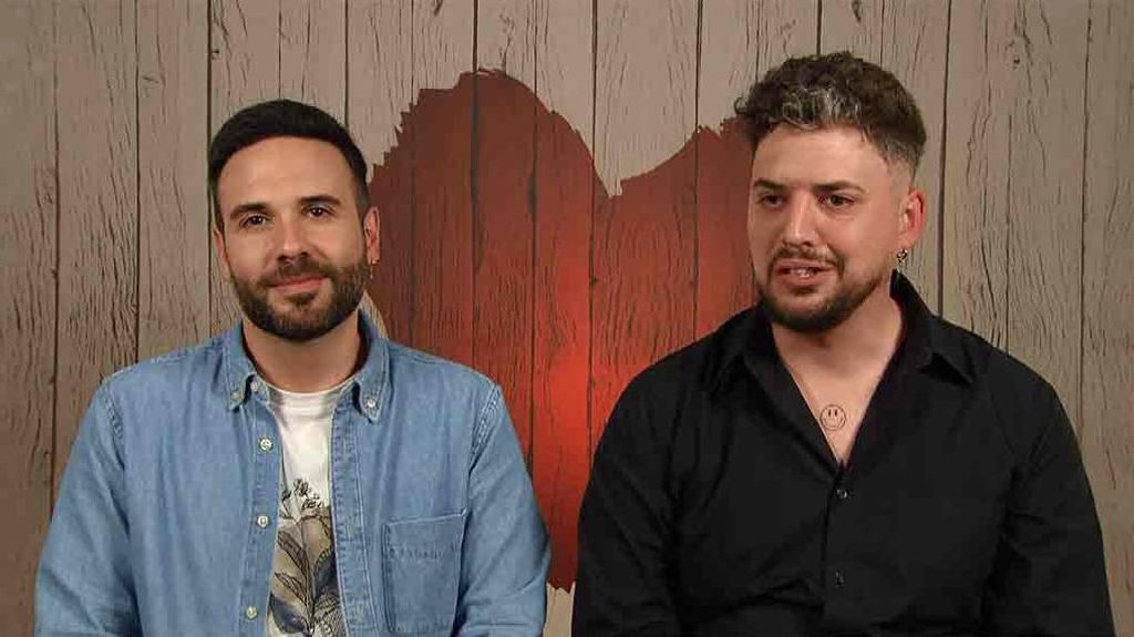 Ángel y Gerardo durante su cita en 'First Dates'