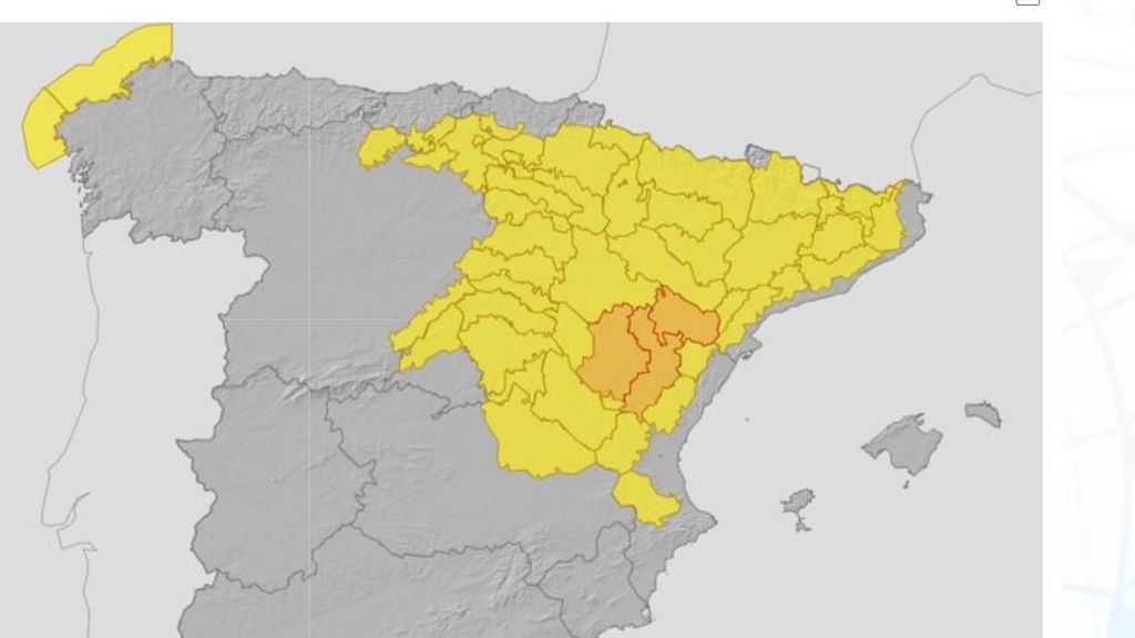 Avisos por lluvias, tormentas y temporal costero previsto para el miércoles