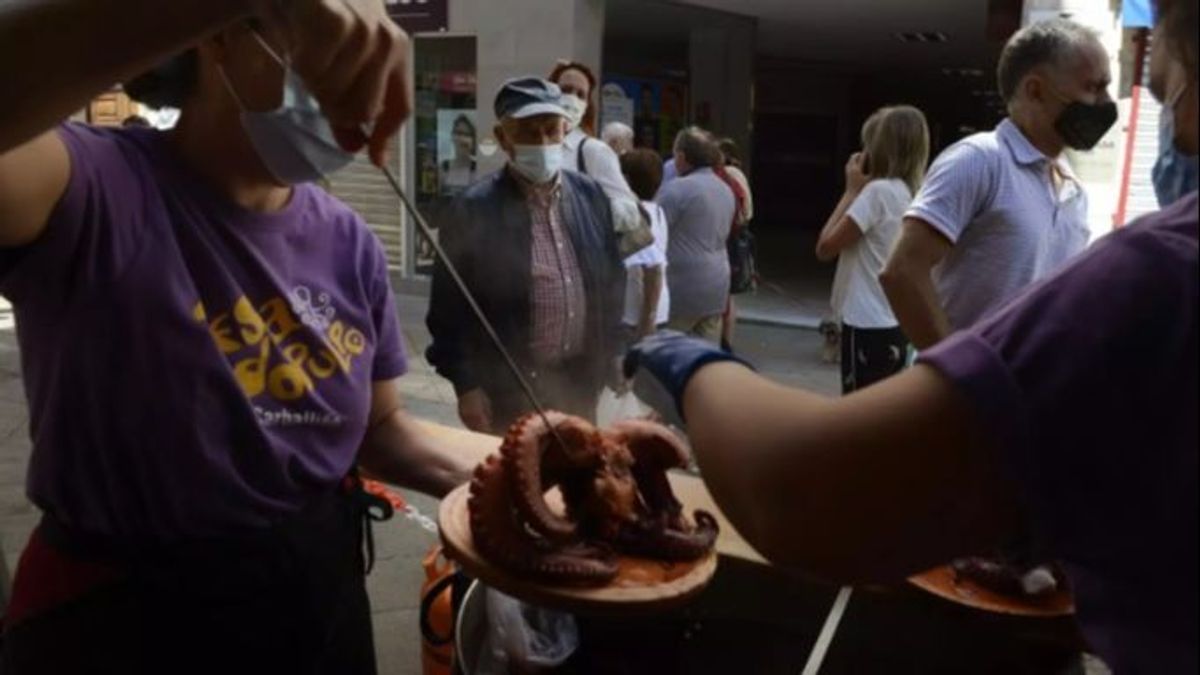 Celebración de la Fiesta del Pulpo en agosto de 2021 Celebración de la Fiesta del Pulpo en agosto de 2021