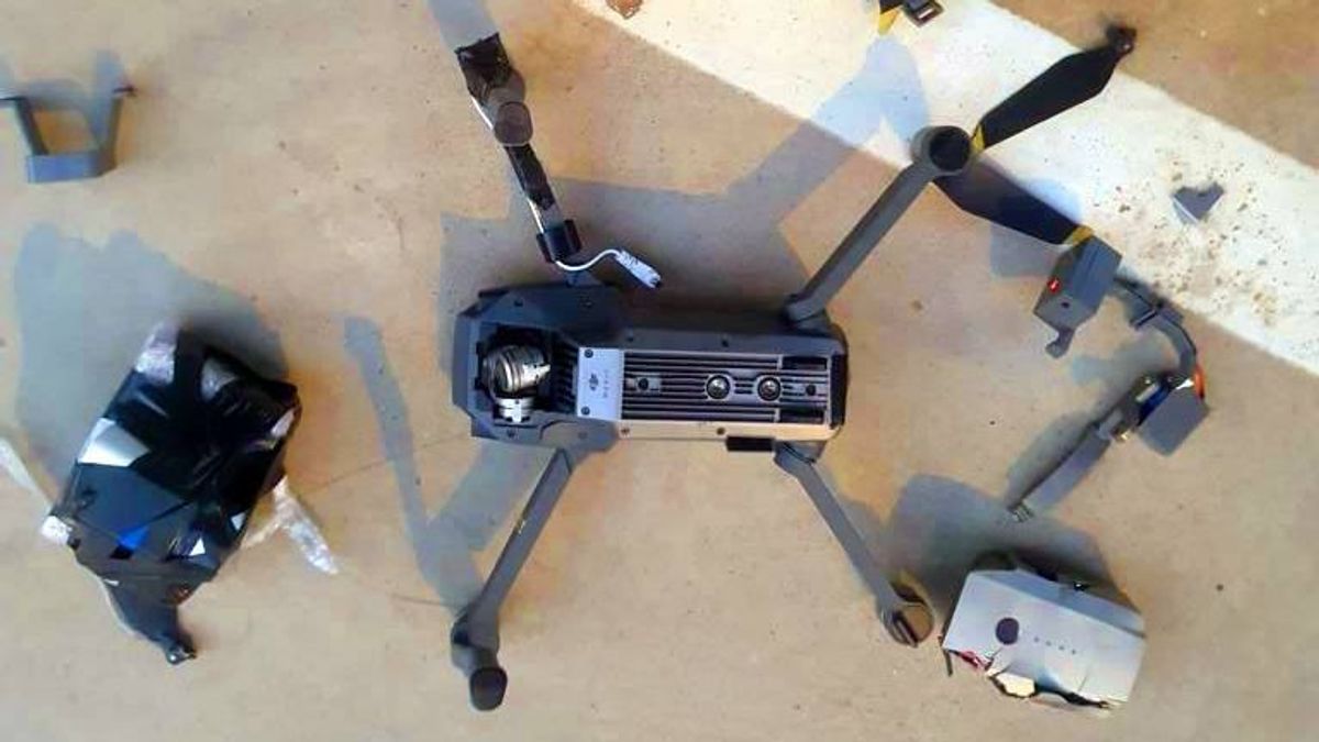 Dron intervenido en la cárcel de Ceuta