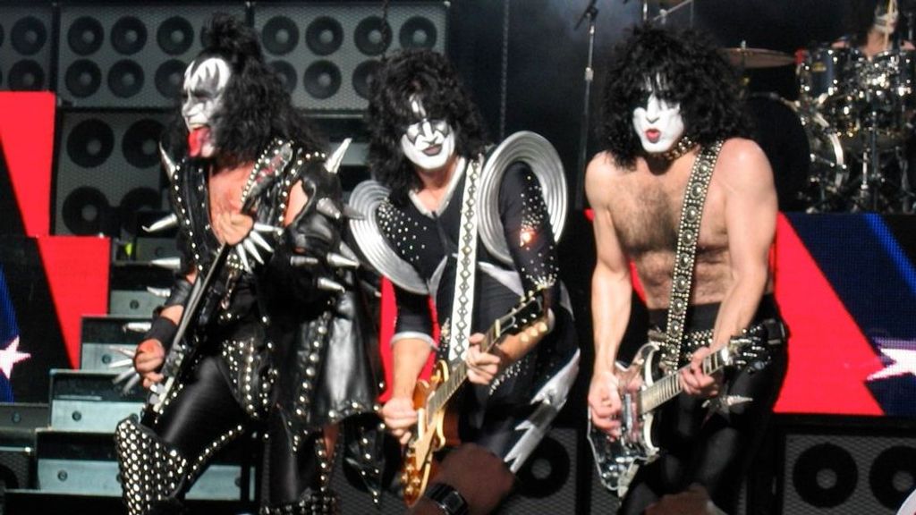 KISS en un concierto en Boston en el 2004