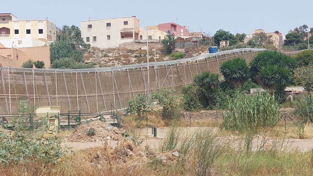 Vista de la frontera entre Melilla y Marruecos