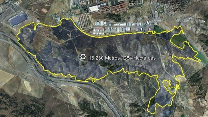 El incendio de Aranjuez ya ha calcinado 284 hectáreas forestales
