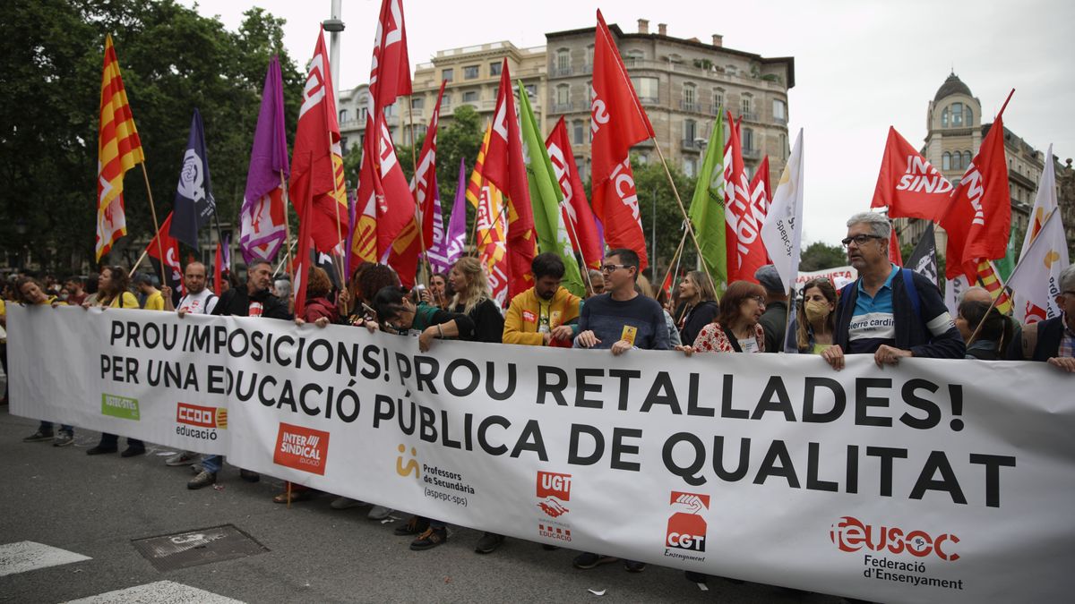 Huelga educativa en Cataluña Huelga educativa en Cataluña