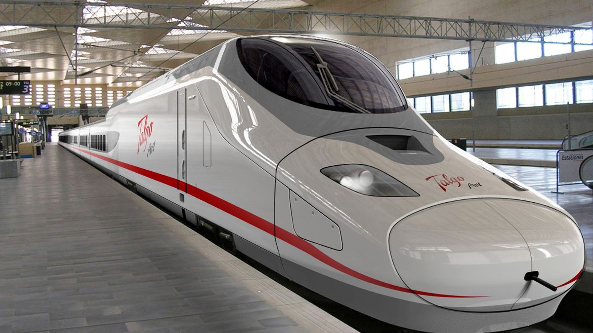 Tren en una estación Tren en una estación